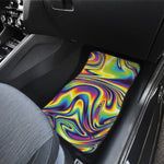 Trippy Rave Print Front Car Floor Mats