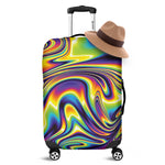 Trippy Rave Print Luggage Cover