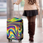 Trippy Rave Print Luggage Cover