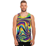 Trippy Rave Print Men's Tank Top