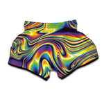 Trippy Rave Print Muay Thai Boxing Shorts