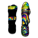 Trippy Rave Print Muay Thai Shin Guard
