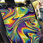 Trippy Rave Print Pet Car Back Seat Cover