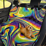 Trippy Rave Print Pet Car Back Seat Cover