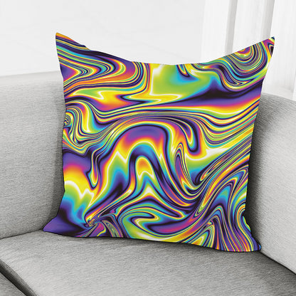 Trippy Rave Print Pillow Cover