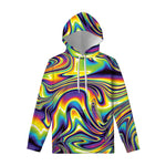 Trippy Rave Print Pullover Hoodie