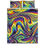 Trippy Rave Print Quilt Bed Set