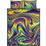 Trippy Rave Print Quilt Bed Set