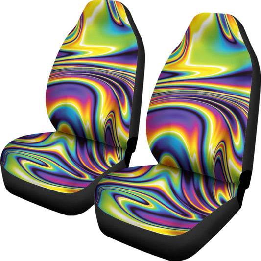 Trippy Rave Print Universal Fit Car Seat Covers