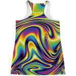 Trippy Rave Print Women's Racerback Tank Top