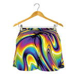 Trippy Rave Print Women's Shorts