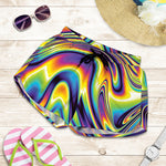 Trippy Rave Print Women's Shorts