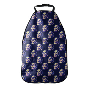 Trippy Skull Pattern Print Car Seat Organizers