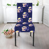 Trippy Skull Pattern Print Dining Chair Slipcover