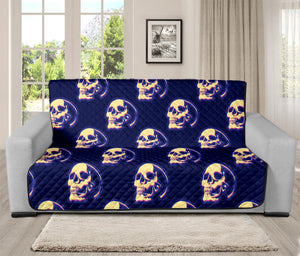 Trippy Skull Pattern Print Futon Protector