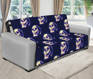 Trippy Skull Pattern Print Futon Protector