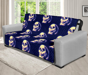 Trippy Skull Pattern Print Futon Protector