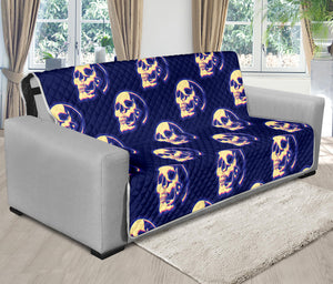 Trippy Skull Pattern Print Futon Protector