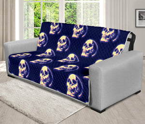 Trippy Skull Pattern Print Futon Protector