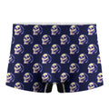 Trippy Skull Pattern Print Men's Boxer Briefs