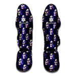 Trippy Skull Pattern Print Muay Thai Shin Guard