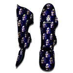 Trippy Skull Pattern Print Muay Thai Shin Guard