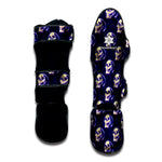Trippy Skull Pattern Print Muay Thai Shin Guard