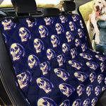 Trippy Skull Pattern Print Pet Car Back Seat Cover