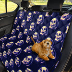 Trippy Skull Pattern Print Pet Car Back Seat Cover