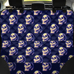 Trippy Skull Pattern Print Pet Car Back Seat Cover