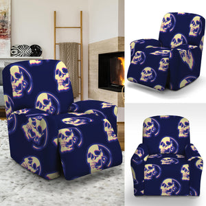 Trippy Skull Pattern Print Recliner Slipcover