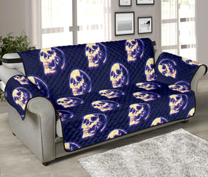 Trippy Skull Pattern Print Sofa Protector