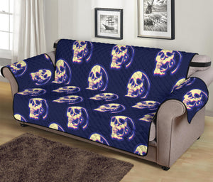 Trippy Skull Pattern Print Sofa Protector