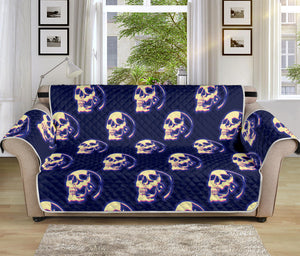 Trippy Skull Pattern Print Sofa Protector