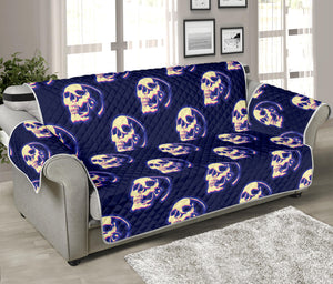 Trippy Skull Pattern Print Sofa Protector