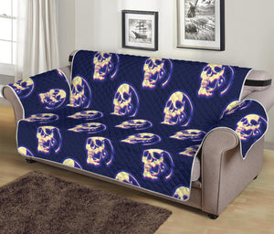 Trippy Skull Pattern Print Sofa Protector