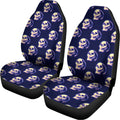 Trippy Skull Pattern Print Universal Fit Car Seat Covers