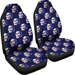 Trippy Skull Pattern Print Universal Fit Car Seat Covers