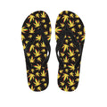 Trippy Weed Leaf Pattern Print Flip Flops