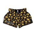 Trippy Weed Leaf Pattern Print Muay Thai Boxing Shorts