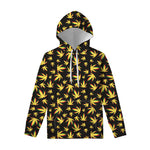 Trippy Weed Leaf Pattern Print Pullover Hoodie