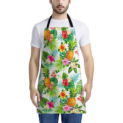 Tropical Aloha Pineapple Pattern Print Apron