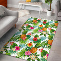 Tropical Aloha Pineapple Pattern Print Floor Mat
