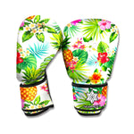 Tropical Aloha Pineapple Pattern Print Boxing Gloves