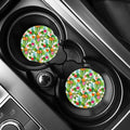Tropical Aloha Pineapple Pattern Print Car Coasters
