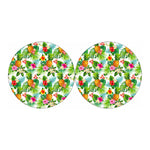 Tropical Aloha Pineapple Pattern Print Car Coasters