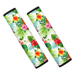 Tropical Aloha Pineapple Pattern Print Car Seat Belt Covers