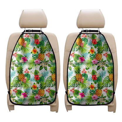 Tropical Aloha Pineapple Pattern Print Car Seat Organizers