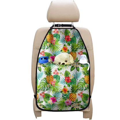 Tropical Aloha Pineapple Pattern Print Car Seat Organizers