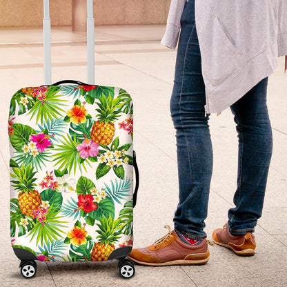 Tropical Aloha Pineapple Pattern Print Luggage Cover GearFrost
